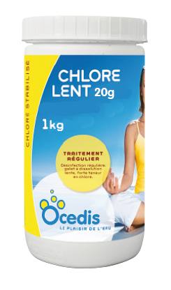 Chlore lent 20 g OCEDIS